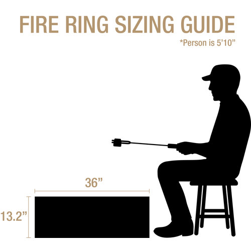 Pleasant Hearth Infinity Galvanized Fire Ring & Reviews Wayfair